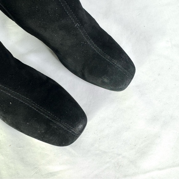AQUATALIA BLACK LEATHER BOOTS BLOCK HEELS CHUNKY HEELS  WITH SIDE ZIPPER SIZE 6 - Picture 10 of 15